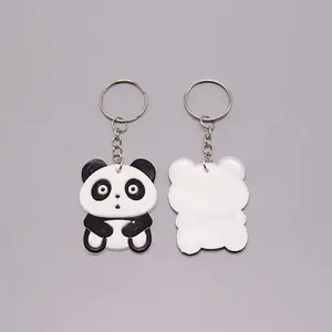 PVC Plastci Panda Keychain