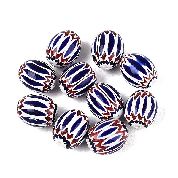 Handmade Millefiori Glass Lampwork Barrel Beads