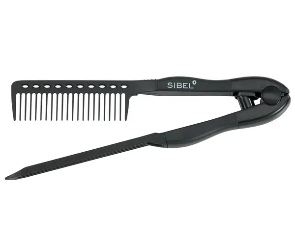 Narovnávací hřeben Sibel - černý (8476101)