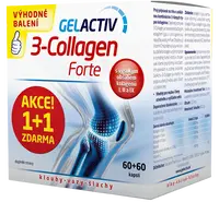 GELACTIV 3-Collagen Forte 1+1 zdarma 120 kapslí