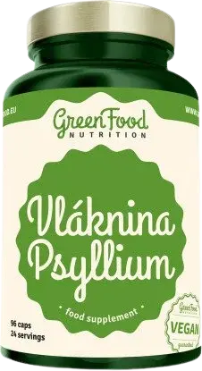 GREENFOOD NUTRITION Vláknina Psyllium 96 kapslí