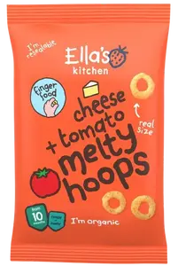 ELLA'S KITCHEN BIO křupavé kroužky se sýrem a rajčaty 20 g