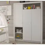 Šatní skříň Paula, 137 cm, bílá