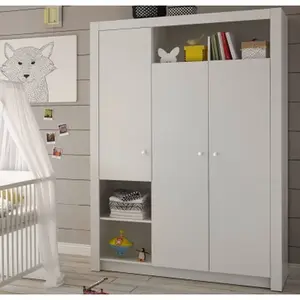 Šatní skříň Paula, 137 cm, bílá