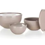 Sada misek (3 x miska s víkem) Culinaria, latte hnědá