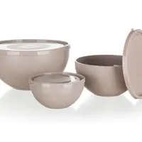 Sada misek (3 x miska s víkem) Culinaria, latte hnědá