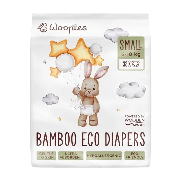 WOOPIES Dětské EKO pleny small 6 - 10 kg Wooden Spoon 32 ks