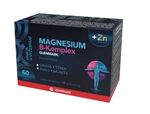 MAGNESIUM B-KOMPLEX Glenmark + Zinek 60 tablet