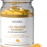 VENIRA vitamíny pro těhotné ženy, 1-3 trimestr, pomeranč a mandarinka 60 ks