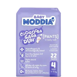 MODDIA BABY Plenkové kalhotky 4 Maxi (9–15 kg), 22 ks