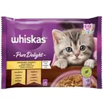 Whiskas Kapsa Pure Delight Junior Drůběž v želé 4x85g