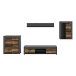 MID.YOU OBÝVACÍ STĚNA, šedá, přírodní barvy