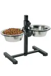 Miska nerez stojan nastavitelný 2 misky pes 0,7l Zolux