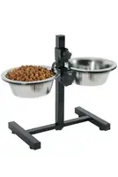 Miska nerez stojan nastavitelný 2 misky pes 0,7l Zolux