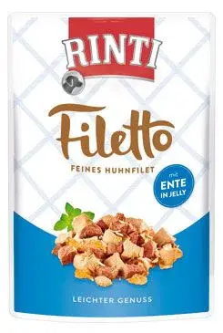 Rinti Dog Filetto kapsa kuře kachna v želé 100g