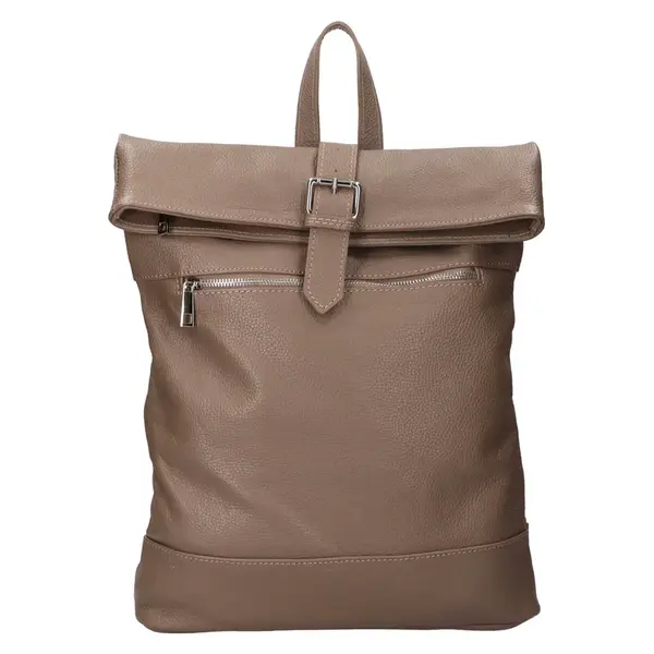 Dámský kožený batoh Italia Babet - hnědá