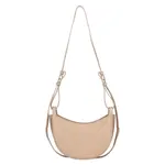 Dámská kožená crossbody kabelka Italia Apolen - tmavě béžová