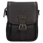 Pánská kožená taška přes rameno Greenwood Damian - černá
