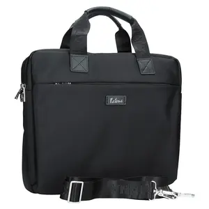 Pánska taška cez rameno Katana Theodor, nylon, na notebook 14" − čierna