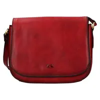 Kožená dámska crosbody kabelka Katana Niola - červená
