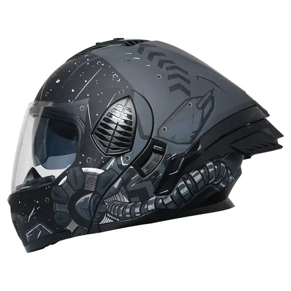 Full Face Flip-up Dual Visor Helmet - Size L