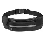 Outdoor Sports Waterproof Fanny Pack Running Belt Bag Waist Bag - Black