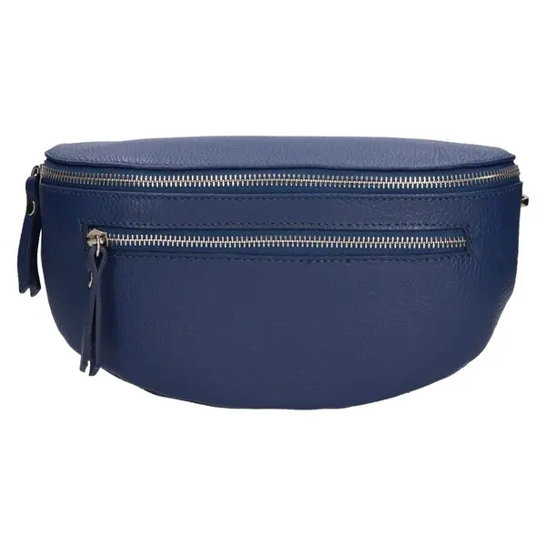 Dámska kožená ľadvinka Italia Pavla - modrá