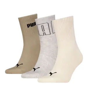 Puma unisex mesh logo short crew sock 3p 43/46