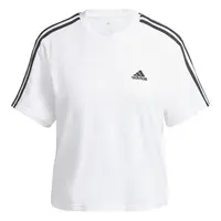 adidas Essentials 3-Stripes Single Jersey Crop Top L