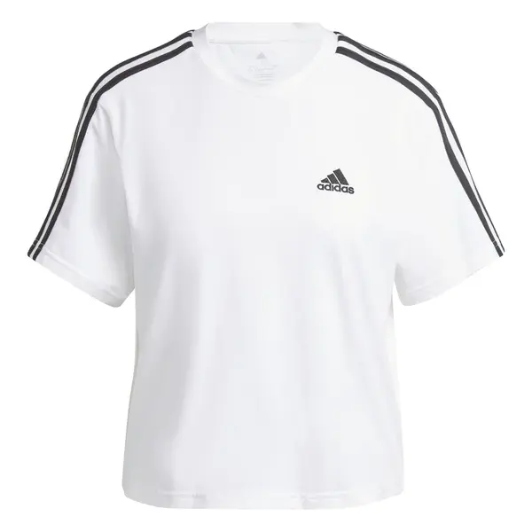 adidas Essentials 3-Stripes Single Jersey Crop Top L