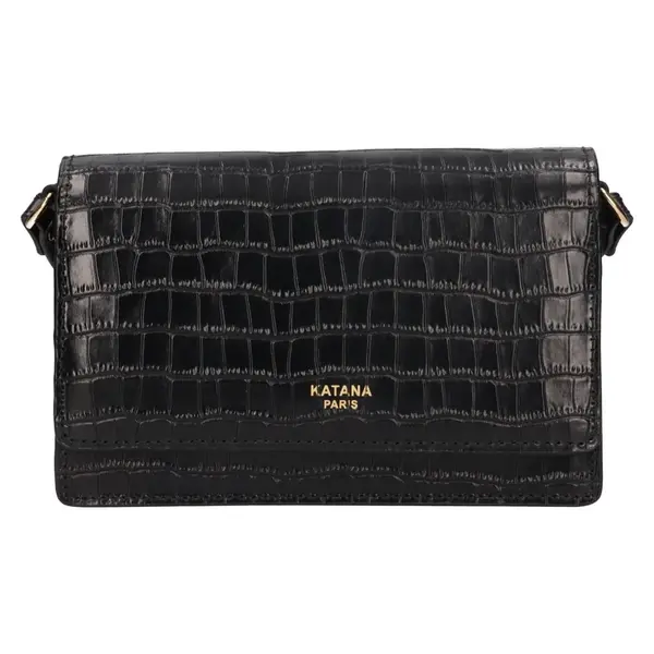 Kožená dámská crosbody kabelka Katana Tinja - černá