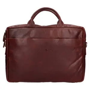 Kožená taška na notebook Greenwood Amos - koňak