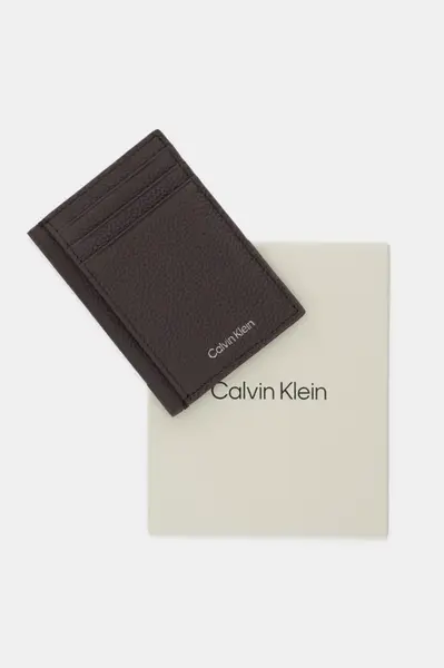 Kožené puzdro na karty Calvin Klein