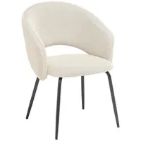 MID.YOU ŽIDLE S PODRUČKAMI, železo, síťovina, krémová