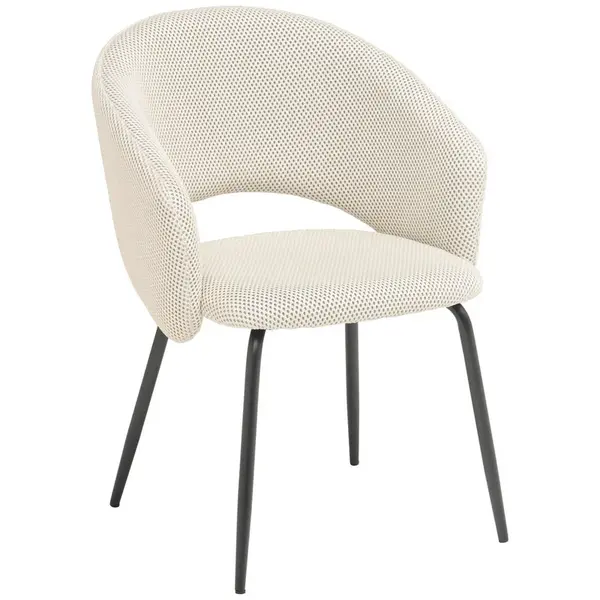 MID.YOU ŽIDLE S PODRUČKAMI, železo, síťovina, krémová