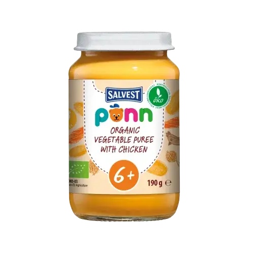 SALVEST PÕNN BIO Kuracie mäso so zeleninovým pyré 190 g