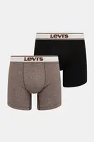 Boxerky Levi's 2-pack hnědá barva, 37149-1167