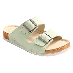 SANTÉ Dámské pantofle N/211/1/O97/SP ZELENÁ v.39