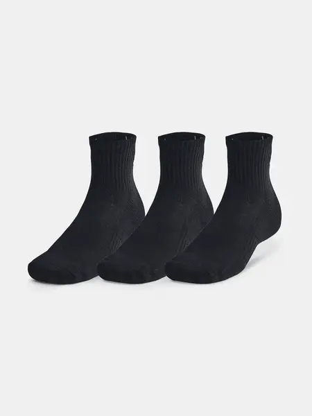 Unisex socks Under Armour Unisex UA TC 3pk Qtr-BLK - unisex