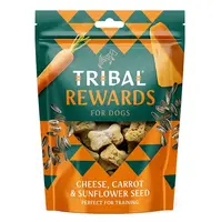 TRIBAL Rewards Cheese & Carrot & Sunflower Seed pamlsek pro psy 125 g