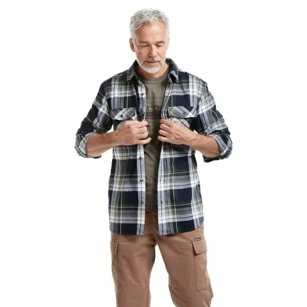 Bushman Pánská flanelová košile Atuat, zelená XXXL