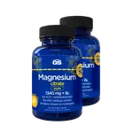 GS Magnesium citrate PURE 1340 mg + B6, 2 × 70+40 tablet NAVÍC, dárkové balení