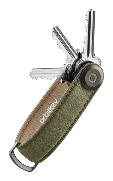 Klíčenka Orbitkey Waxed Canvas Khaki Green