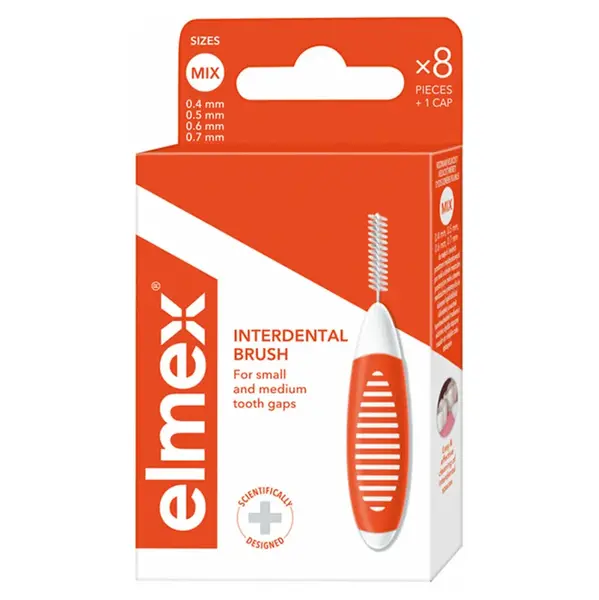 ELMEX Mezizubní kartáček Mix 8 ks