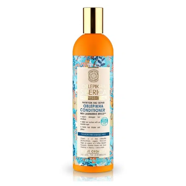 NATURA SIBERICA Rakytníkový balzám pro oslabené a poškozené vlasy 400 ml