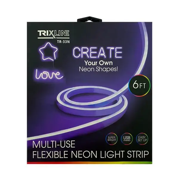 LED pásek USB TRIXLINE TR-33N 1,8m fialový neonový