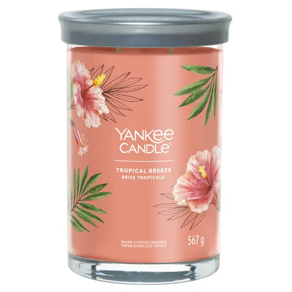 YANKEE CANDLE Signature Tumbler velký Tropical Breeze 567 g