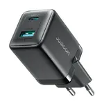 Nabíjačka GaN 45W USB-C a USB-A, kompaktná cestovná, čierna