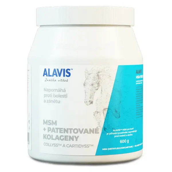 ALAVIS MSM Patentované kolageny pro koně prášek 600 g