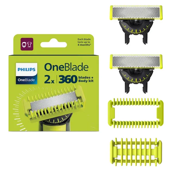 PHLIPS Blade 360 QP624/50 náhradní hlavice a body kit 2 kusy